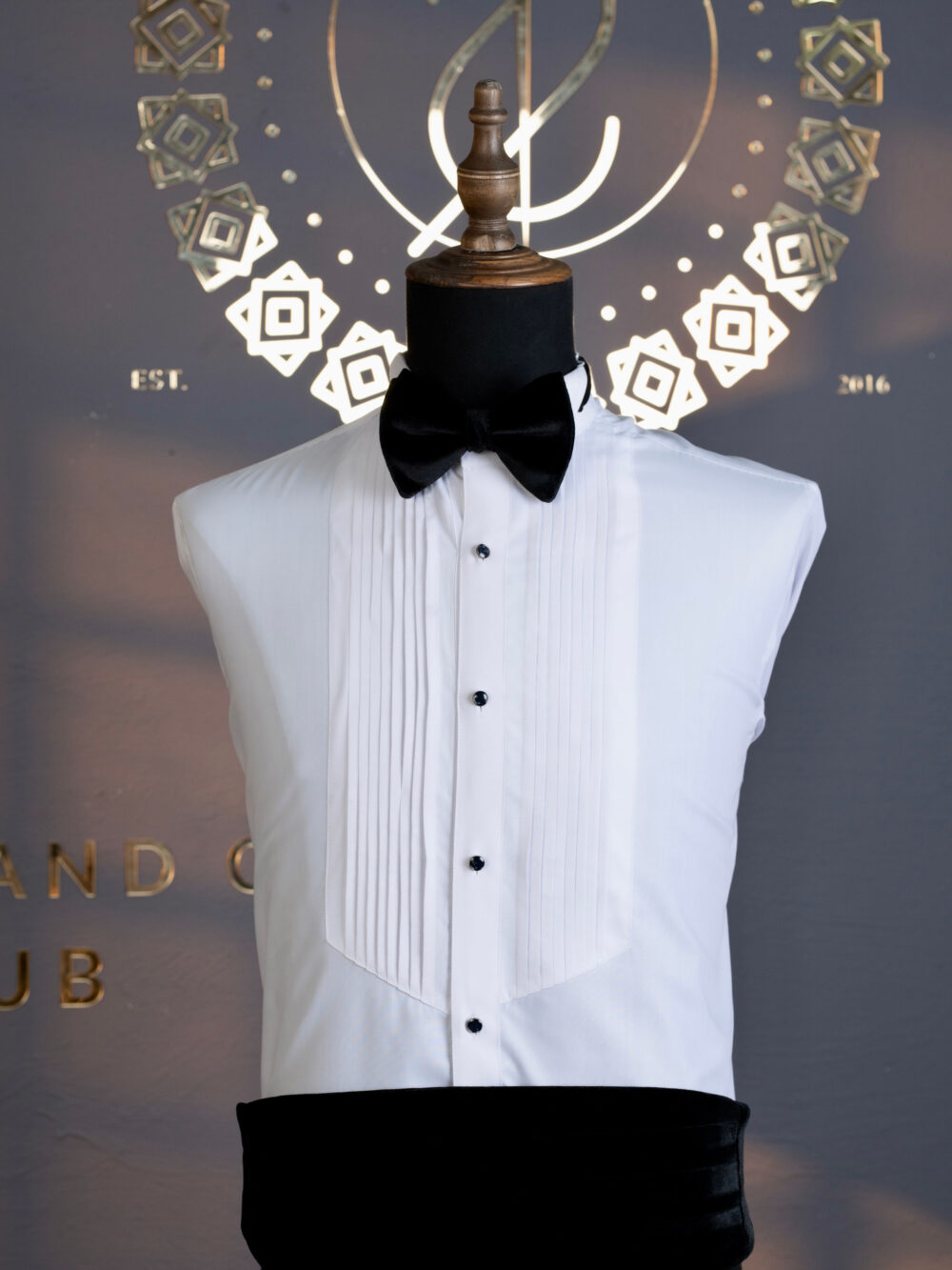 Black Pleated Cummerbund Belt